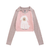 Women Sweater Women's Fall Color-Blocking Long Sleeve Sweater