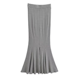 Women Skirt Spring Midi Skirt Fishtail Dress Long Skirt