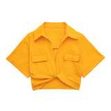 Women T-Shirt Spring Linen Short Shirt