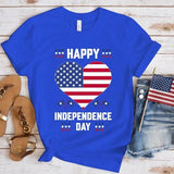 Women's Independence Day T Shirt round Neck Short Sleeve T-shirt Women's Top