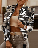 Plaid Trench Coat Autumn and Winter Zipper Decoration Long Sleeve Cardigan Jacket