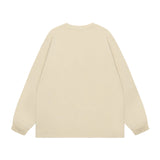 Men Long Sleeve Shirt Retro Casual Long Sleeve T-shirt Men and Women Autumn All-Match Bottoming Shirt