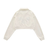 Women Hoodie Short Sweater Women's Autumn Letters Loose