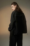 Unisex Jacket Autumn Contrast Color Casual Coat Women's Clothing