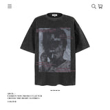 American vintage street T-shirt men's loose cotton