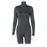 Women Jumpsuit Spring Fashionable Fitted Long Sleeve Jumpsuit