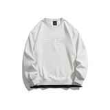 Unisex Hoodie Vintage University Style Printed Loose round Neck Sweater