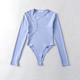 Women T-Shirt round Neck Long Sleeved Fitted T-shirt Bottoming Shirt