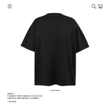 American vintage street T-shirt pure cotton retro men's and women's summer loose