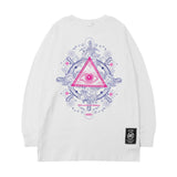 Men Long Sleeve Shirt Tkpa Vintage Letter Printed Long Sleeve T-shirt Men and Women Loose Top Ins