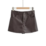 Women Skirt Pu Half-Length Short a Words