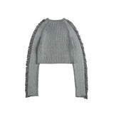 Unisex Sweatshirt Autumn Vintage Destroyed Wind Sweater