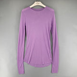 Women Long Sleeve Shirt Crew Neck