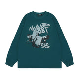 Men Long Sleeve Shirt Retro Casual Long Sleeve T-shirt Men and Women Autumn All-Match Bottoming Shirt