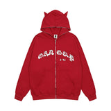 Men Hoodie Hoodie Coat Men's Loose Letter Printed Long Sleeve Band