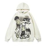 Men Hoodie Character Printed Hoodie Men's Casual Long-Sleeved Pullover Sports Hoodie Autumn and Winter