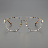 CHH Chrome Hearts Glasses Vintage Versatile Personalized Titanium Frame