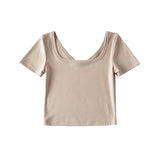 Women T-Shirt Short-Sleeved T-shirt Women's Summer Top Bottoming Shirt
