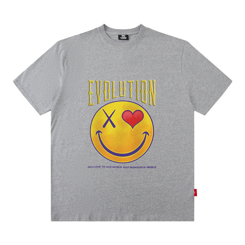 Men T Shirt Men's Loose Printed Fashion Brand Men's Summer T-shirt