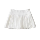 Women Skirt Pleated Skirt High Waist Side Slit Skirt Skirt