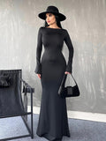 Women Jumpsuit Autumn and Winter Tight Design Simple Slim Fit