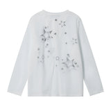 Women Long Sleeve T-Shirt Printed Long Sleeve T-shirt Loose and Lazy Style Top