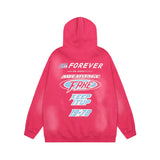 Men Hoodie Letter Printed Hoodie Men's Loose Casual