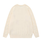 Women Sweater Girls Loose Autumn Color Sweater Coat
