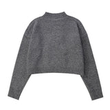 Women Sweater Short Sweater for Girls Autumn Sweater