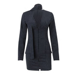 Work Dresses Temperament Ribbon Long Sleeve Hip Wrap Skirt