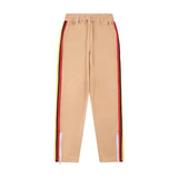 Palm Angle Pants Palm Angels Rainbow Striped Pants Men's and Women's Casual Trousers Loose Ins
