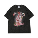 Men T Shirt Angel Print Short Sleeve T-shirt Men and Women Casual Vibe