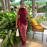 Women Dresses Dress Sleeveless Printed Skirt Pullover Skirt for Women