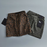 Women Skirt Autumn Vintage Leopard Print Denim Skirt Skirt