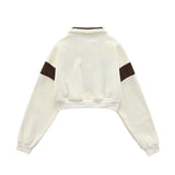 Women Hoodie Sweater Women's Loose Color Matching Long-Sleeved Top