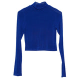 Women Long Sleeve Shirt Spring and Autumn Undershirt Women's Short Top