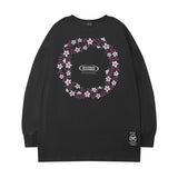 Men Long Sleeve Shirt Letter Printed Long Sleeve T-shirt Men Loose All-Matching Base Casual
