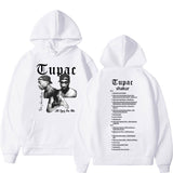 Retro Rapper Tupac 2pac Hoodie Hip Hop pria Hoodie