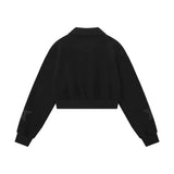 Women Hoodie Short Sweaters Women's Clothing Fall Loose Long Sleeve Jacket
