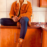 Men Jack Corduroy Jacket Men's Lamb Wool Denim Coat