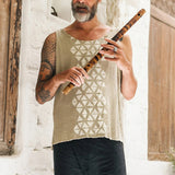 Men T Shirt Summer Printed Men's Vest