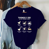 Funny Animal Duck T Shirt for Women I