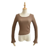 Women T-Shirt Autumn Pure Desire Style Long Sleeve Temperament Top