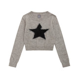 Women Sweater O-neck Short Knitwear Women's Casual Sweater