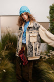 Unisex Jacket Autumn Twill Distressed Coat Women's Clothing