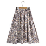 Women Skirt Fall Women's Clothing Mid-Length Umbrella Skirt Skirt