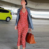 Women Desses Retro V-neck Summer Dress Beach Dress
