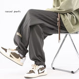 Men Sweatpants Basketball Shorts Men's Casual Ankle-Tied Harem Men's Pants