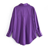 Women T-shirt Fall Women's Clothing Casual Solid Color Long Sleeve Shirt