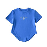 Women T-shirt Vintage Print Short Sleeves T-shirt Women's Summer Casual
